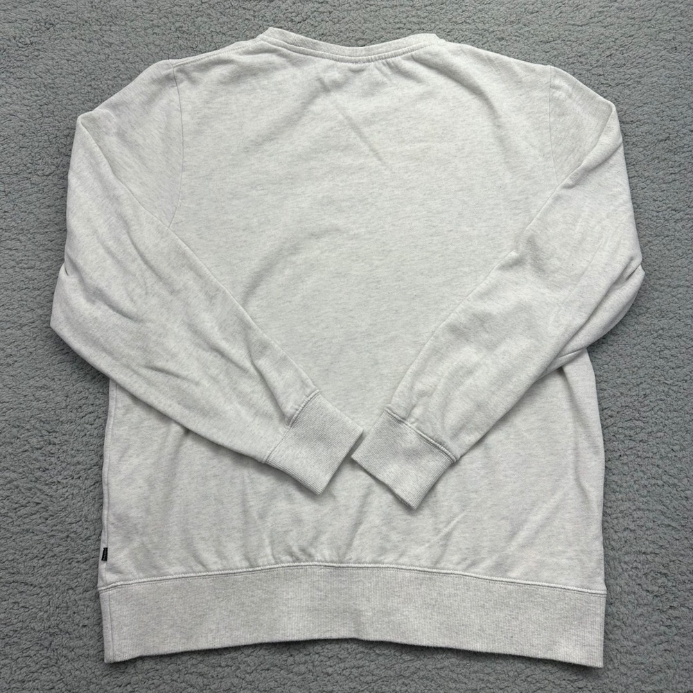 Oakley 472310AU Mens Large Light Gray Slim Fit Logo Patch Crewneck Sweatshirt
